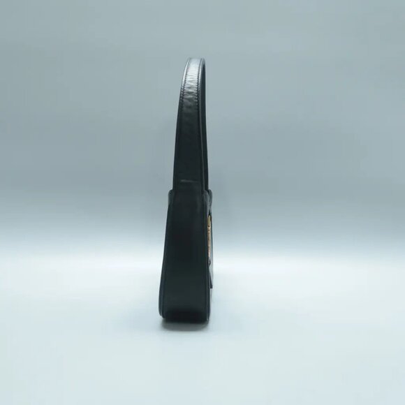 100% Authentic SAINT LAURENT Le 5 a 7 Black Leather Tote 1393-11724 - Picture 4 of 12